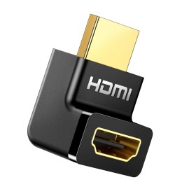 UGREEN HD112 HDMI 4K Male to Female Up-angled Connector - Black UGREEN HD112 HDMI 4K Male to Female Up-angled Connector - Black