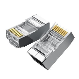 UGREEN NW111 RJ45 Cat6 Ethernet Network Head 100 Pack - Silver/Transparent UGREEN NW111 RJ45 Cat6 Ethernet Network Head 100 Pack - Silver/Transparent