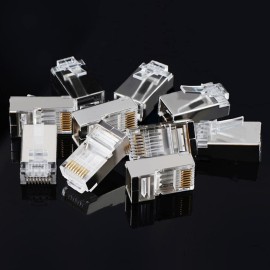 UGREEN NW111 RJ45 Cat6 Ethernet Network Head 100 Pack - Silver/Transparent UGREEN NW111 RJ45 Cat6 Ethernet Network Head 100 Pack - Silver/Transparent
