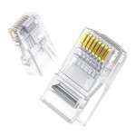 UGREEN Cat6 RJ45 Modular Plugs - Transparent with Gold Contacts (10 Pieces) UGREEN Cat6 RJ45 Modular Plugs - Transparent with Gold Contacts (10 Pieces)