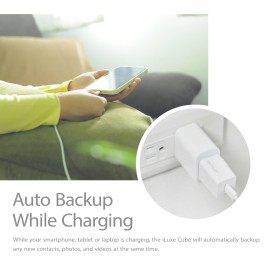 Patriot iLuxe Cube 256GB Type-C Smart Backup Solution - White Patriot iLuxe Cube 256GB Type-C Smart Backup Solution - White