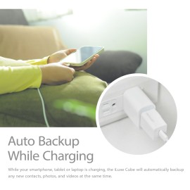 Patriot iLuxe Cube 512GB Type-C Smart Backup Solution - White Patriot iLuxe Cube 512GB Type-C Smart Backup Solution - White