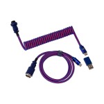 Keychron Premium Coiled Aviator USB Cable | Type-C + USB-A Adapter | Detachable Aviator Connector | 108 cm Keychron Premium Coiled Aviator USB Cable | Type-C + USB-A Adapter | Detachable Aviator Connector | 108 cm