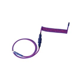 Keychron Premium Coiled Aviator USB Cable | Type-C + USB-A Adapter | Detachable Aviator Connector | 108 cm Keychron Premium Coiled Aviator USB Cable | Type-C + USB-A Adapter | Detachable Aviator Connector | 108 cm