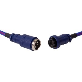 Keychron Premium Coiled Aviator USB Cable | Type-C + USB-A Adapter | Detachable Aviator Connector | 108 cm Keychron Premium Coiled Aviator USB Cable | Type-C + USB-A Adapter | Detachable Aviator Connector | 108 cm
