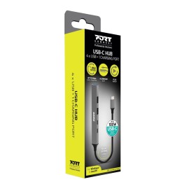 Port USB Type-C Hub 4 x USB + 1 x Charging Port Port USB Type-C Hub 4 x USB + 1 x Charging Port