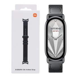 Xiaomi Smart Band 10 Knitted Silk Strap - Ebony Black Xiaomi Smart Band 10 Knitted Silk Strap - Ebony Black