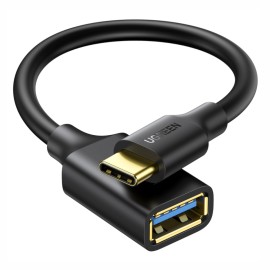 UGREEN Type-C to USB-A Adapter (Male to Female, 15cm)– Black UGREEN Type-C to USB-A Adapter (Male to Female, 15cm)– Black