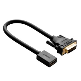 UGREEN DVI to HDMI Cable Adapter 15cm | Male to Female | 1080p Full HD – Black UGREEN DVI to HDMI Cable Adapter 15cm | Male to Female | 1080p Full HD – Black