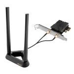 ASUS BE9400 Tri-Band Wi-Fi 7 6GHz PCIe Adapter-Black