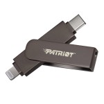 Patriot iLuxe Stick C 256GB USB 3.2 GEN 1 Type C + Lightning Flash Drive - Black Patriot iLuxe Stick C 256GB USB 3.2 GEN 1 Type C + Lightning Flash Drive - Black