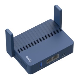 Cudy AX3000 2.5G Wi-Fi 6 Mini VPN Travel Router - Navy Blue Cudy AX3000 2.5G Wi-Fi 6 Mini VPN Travel Router - Navy Blue