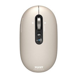 Port Connect PURE MAC Rechargeable Wireless and Bluetooth Mouse - Pearl