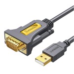UGREEN USB 2.0 to RS-232 Serial Adapter Cable (USB-A Male to DB9 Male)-Black UGREEN USB 2.0 to RS-232 Serial Adapter Cable (USB-A Male to DB9 Male)-Black