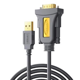 UGREEN USB 2.0 to RS-232 Serial Adapter Cable (USB-A Male to DB9 Male)-Black UGREEN USB 2.0 to RS-232 Serial Adapter Cable (USB-A Male to DB9 Male)-Black