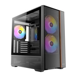 Antec FLUX Rear ARGB ATX Mid Tower Gaming Chassis - Black Antec FLUX Rear ARGB ATX Mid Tower Gaming Chassis - Black