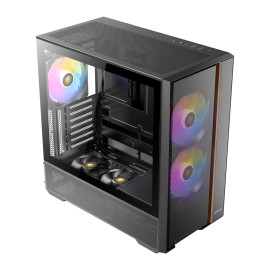 Antec FLUX Rear ARGB ATX Mid Tower Gaming Chassis - Black Antec FLUX Rear ARGB ATX Mid Tower Gaming Chassis - Black