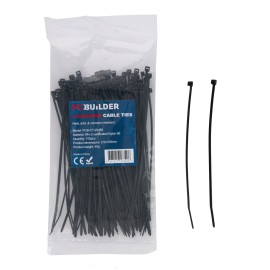 PCBuilder LOCKDOWN 150mm Cable Ties (100 pcs) - Black PCBuilder LOCKDOWN 150mm Cable Ties (100 pcs) - Black
