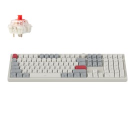 Keychron Q6 Max QMK/VIA Wireless Custom Mechanical Keyboard OSA Gateron Red Jupiter Switches - Shell White Keychron Q6 Max QMK/VIA Wireless Custom Mechanical Keyboard OSA Gateron Red Jupiter Switches - Shell White