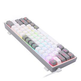Redragon K617 FIZZ 60% Wired RGB Gaming Keyboard - White/Grey Redragon K617 FIZZ 60% Wired RGB Gaming Keyboard - White/Grey