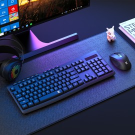 Redragon BS-7367-B Wireless Office Keyboard and Mouse Combo - Black Redragon BS-7367-B Wireless Office Keyboard and Mouse Combo - Black