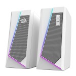 Redragon GS20W ANVIL 3W 2.0 RGB Stereo Desktop PC Speakers - White Redragon GS20W ANVIL 3W 2.0 RGB Stereo Desktop PC Speakers - White