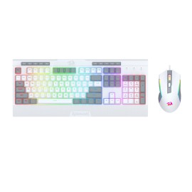 Redragon S151 Wired RGB Gaming Keyboard and Mouse Combo - White and Grey Redragon S151 Wired RGB Gaming Keyboard and Mouse Combo - White and Grey