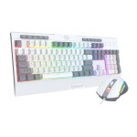 Redragon S151 Wired RGB Gaming Keyboard and Mouse Combo - White and Grey Redragon S151 Wired RGB Gaming Keyboard and Mouse Combo - White and Grey