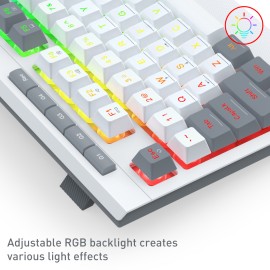 Redragon S151 Wired RGB Gaming Keyboard and Mouse Combo - White and Grey Redragon S151 Wired RGB Gaming Keyboard and Mouse Combo - White and Grey