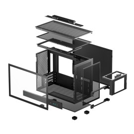 DeepCool CH160 PLUS Micro-ATX Chassis - Black DeepCool CH160 PLUS Micro-ATX Chassis - Black