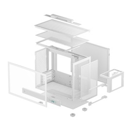 DeepCool CH160 PLUS Micro-ATX Chassis - White DeepCool CH160 PLUS Micro-ATX Chassis - White