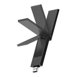 Cudy AX5400 Wi-Fi 6E USB 3.0 Tri-Band High-Gain Adapter-Black Cudy AX5400 Wi-Fi 6E USB 3.0 Tri-Band High-Gain Adapter-Black