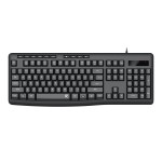 Redragon BK-7366 Full-size Ergonomic Wired Membrane Office Keyboard - Black Redragon BK-7366 Full-size Ergonomic Wired Membrane Office Keyboard - Black