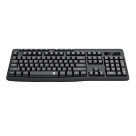 Redragon BK-7367 Full-size Ergonomic Wireless Membrane Office Keyboard - Black Redragon BK-7367 Full-size Ergonomic Wireless Membrane Office Keyboard - Black