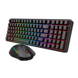 Redragon S162 RGB 3-Mode Wireless Mechanical Gaming Keyboard and Mouse Combo - Black Redragon S162 RGB 3-Mode Wireless Mechanical Gaming Keyboard and Mouse Combo - Black