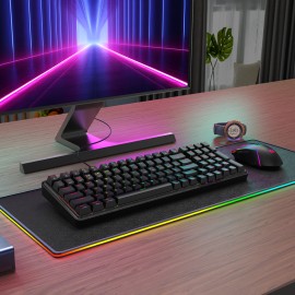 Redragon S162 RGB 3-Mode Wireless Mechanical Gaming Keyboard and Mouse Combo - Black Redragon S162 RGB 3-Mode Wireless Mechanical Gaming Keyboard and Mouse Combo - Black