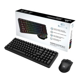 Redragon S162 RGB 3-Mode Wireless Mechanical Gaming Keyboard and Mouse Combo - Black Redragon S162 RGB 3-Mode Wireless Mechanical Gaming Keyboard and Mouse Combo - Black
