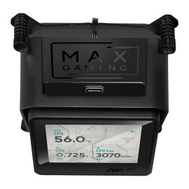 Asus MAX Gaming LC 360 ARGB LCD All-in-one CPU Liquid Cooler - Black