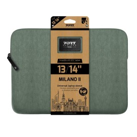Port Designs Milano II Eco 13/14" Universal Laptop Sleeve - Sage Green Port Designs Milano II Eco 13/14" Universal Laptop Sleeve - Sage Green