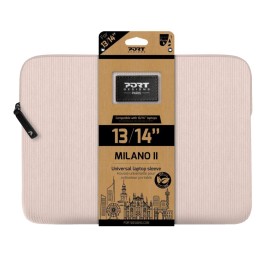 Port Designs Milano II Eco 13/14" Universal Laptop Sleeve - Plush Pink Port Designs Milano II Eco 13/14" Universal Laptop Sleeve - Plush Pink