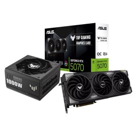 Asus TUF Gaming GeForce RTX 5070 OC Edition and 1000W 80 PLUS Gold Modular Power Supply Bundle Asus TUF Gaming GeForce RTX 5070 OC Edition and 1000W 80 PLUS Gold Modular Power Supply Bundle