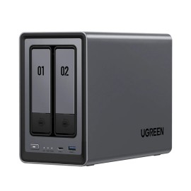 UGreen NASync DXP2800 2 Bay NAS with Seagate Ironwolf NAS 16TB SATA Hard Drive V2 Bundle (2x 8TB)