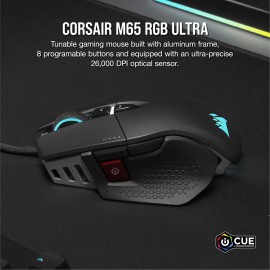 Corsair M65 RGB ULTRA Tunable FPS 26000 DPI Gaming Mouse - Black Corsair M65 RGB ULTRA Tunable FPS 26000 DPI Gaming Mouse - Black