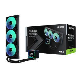 ASRock Challenger 360 Digital AIO Liquid Cooler - Black ASRock Challenger 360 Digital AIO Liquid Cooler - Black