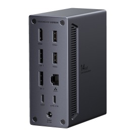 UGreen 14-in-1 USB Type-C TO USB/2x HDMI/DP/RJ45 Docking Station UGreen 14-in-1 USB Type-C TO USB/2x HDMI/DP/RJ45 Docking Station