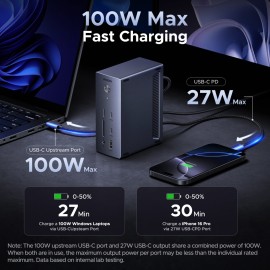 UGreen 14-in-1 USB Type-C TO USB/2x HDMI/DP/RJ45 Docking Station UGreen 14-in-1 USB Type-C TO USB/2x HDMI/DP/RJ45 Docking Station