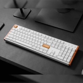Keychron K10 HE Special Edition Full-size Hot-Swap Gateron Dbl-Rail Nebula Switch RGB Wireless Keyboard - White (Wood + Al) Keychron K10 HE Special Edition Full-size Hot-Swap Gateron Dbl-Rail Nebula Switch RGB Wireless Keyboard - White (Wood + Al)