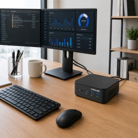 PCBuilder CUBE Intel Core 3-100U 12GB DDR5 512GB Windows 11 Home Mini PC