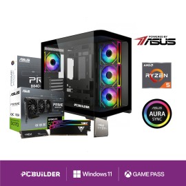 PCBuilder Ryzen 5 7600 MAVERICK Windows 11 Gaming PC PCBuilder Ryzen 5 7600 MAVERICK Windows 11 Gaming PC