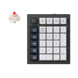 Keychron Q0 Max QMK Gateron Jupiter Red RGB Wireless Custom Number Pad Carbon Black Keychron Q0 Max QMK Gateron Jupiter Red RGB Wireless Custom Number Pad Carbon Black